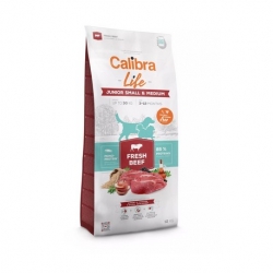 CALIBRA DOG LIFE JUNIOR SMALL&MEDIUM FRESH BEEF 12KG